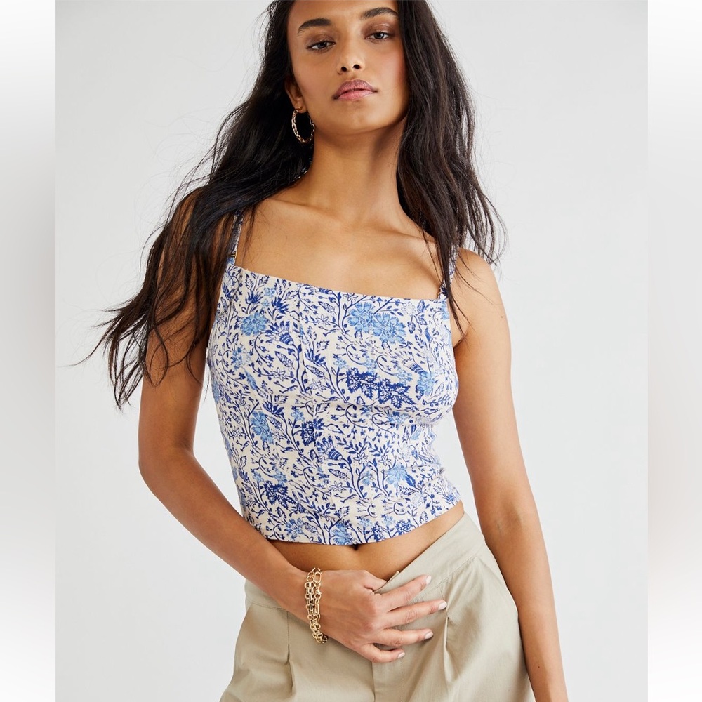 Free People Back on Track Printed Cami